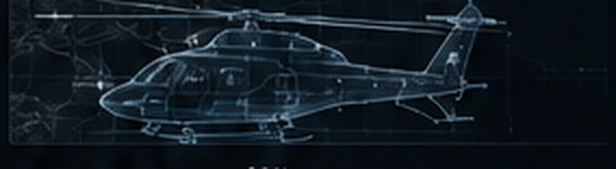 Holographic wireframe of a rotary asset